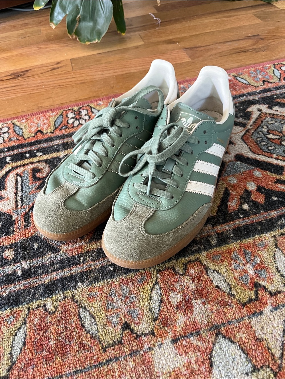 adidas Sage & White Sambas